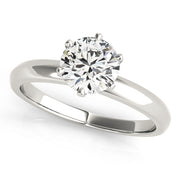 1.0 CT Round Diamond Solitaire Engagement Ring