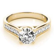 18K Yellow Gold 1 3/8 ct tw Trellis Diamond Engagement Ring