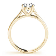 18K Yellow Gold 1 3/8 ct tw Trellis Diamond Engagement Ring