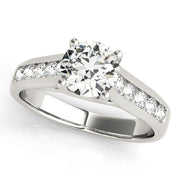 1 CT Round Diamond Trellis Engagement Ring