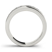 Multi-Diamond Square Cut Wedding Ring