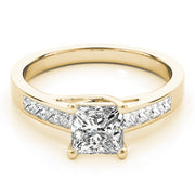 18K Yellow Gold 1 ct tw Trellis Diamond Engagement Ring