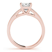 14K Rose Gold 1 ct tw Trellis Diamond Engagement Ring