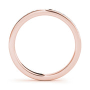 18K Rose Gold 1/15 ct tw Diamond Wedding Ring