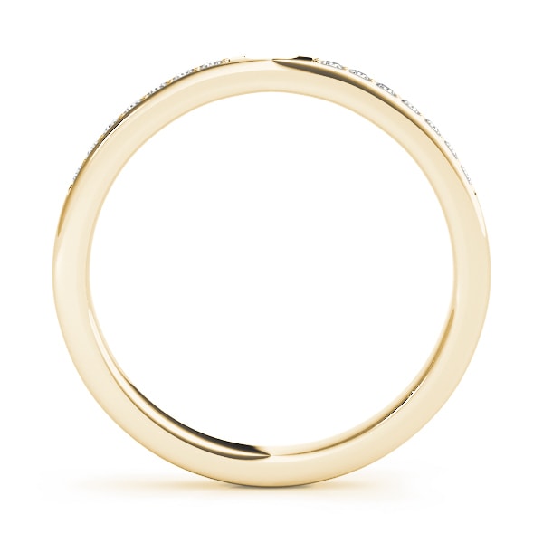 14K Yellow Gold 1/10 ct tw Diamond Wedding Ring