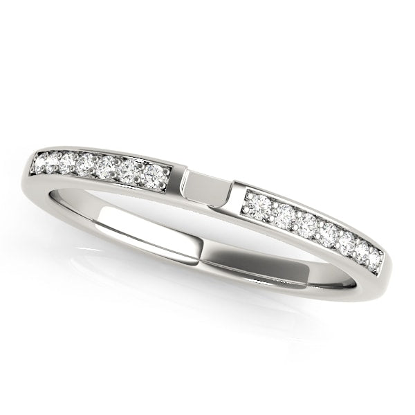 Platinum 1/15 ct tw Diamond Wedding Ring