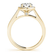 18K Yellow Gold 2 3/8 ct tw Halo Diamond Engagement Ring