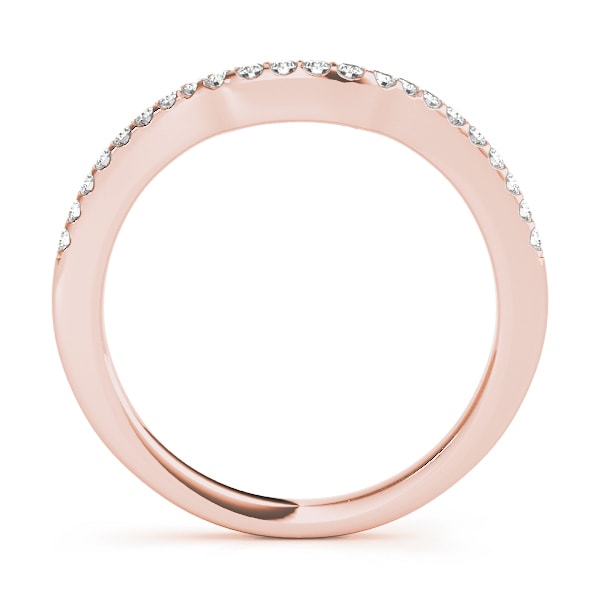 14K Rose Gold 1/5 ct tw Diamond Wedding Ring