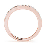 14K Rose Gold Multi-Stone Diamond Wedding Band