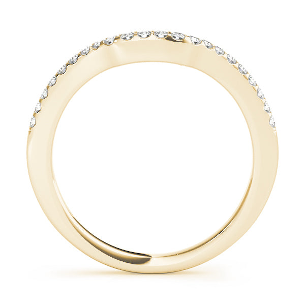 18K Yellow Gold 1/5 ct tw Diamond Wedding Ring