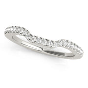 14K White Gold 1/5 ct tw Diamond Wedding Ring