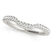 18K White Gold 1/5 ct tw Diamond Wedding Ring