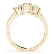 14K Yellow Gold 1/3 ct tw Three Stone Diamond Engagement Ring