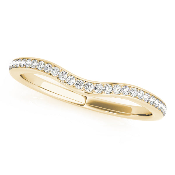 14K Yellow Gold Multi-Diamond Wedding Ring