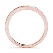 14K Rose Gold 1/4 ct tw Diamond Wedding Ring