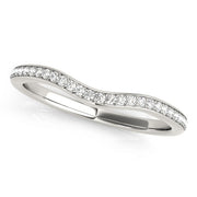 18K White Gold 1/4 ct tw Diamond Wedding Ring