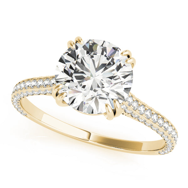 14K Yellow Gold 1.5 ctw Diamond Engagement Ring