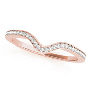 18K Rose Gold Diamond Wedding Ring