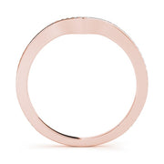 18K Rose Gold 1/5 ct tw Diamond Wedding Ring