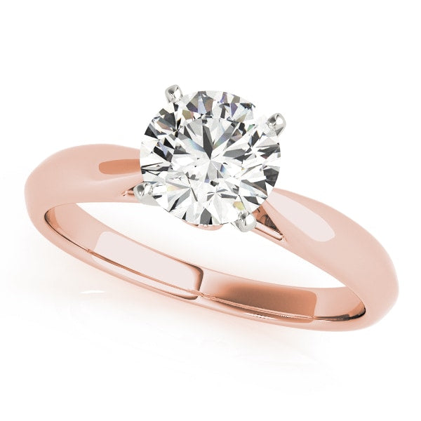 18K Rose Gold 1 ct tw Solitaire Diamond Engagement Ring
