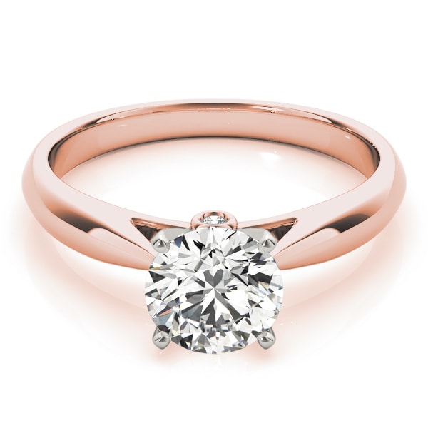 14K Rose Gold 1 ct tw Solitaire Diamond Engagement Ring