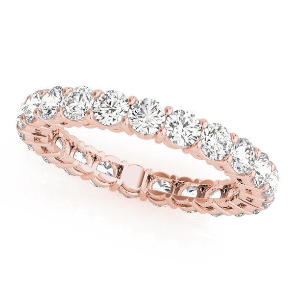 14K Rose Gold 1 ct tw Diamond Wedding Ring