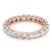 18K Rose Gold 1 ct tw Diamond Wedding Ring