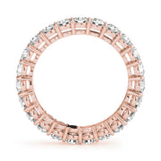 18K Rose Gold 1 ct tw Diamond Wedding Ring