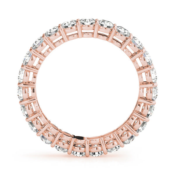 18K Rose Gold 1 ct tw Diamond Wedding Ring