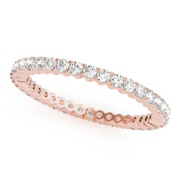 14K Rose Gold Diamond Wedding Ring