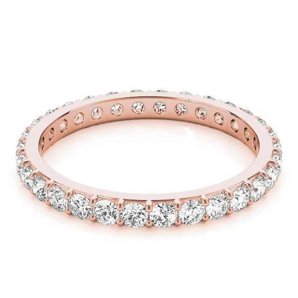 18K Rose Gold 3/8 ct tw Diamond Wedding Ring