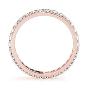18K Rose Gold 3/8 ct tw Diamond Wedding Ring