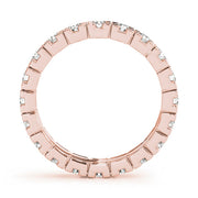 14K Rose Gold 7/8 ct tw Diamond Wedding Ring