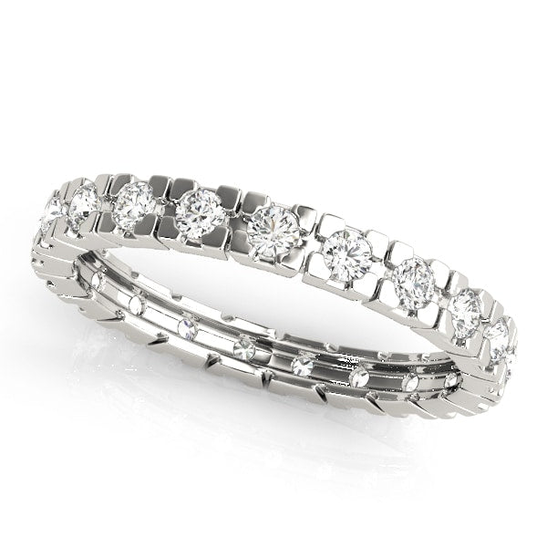 18K White Gold 1/2 ct tw Diamond Wedding Ring