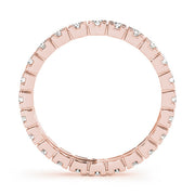 14K Rose Gold 3/8 ct tw Diamond Wedding Ring