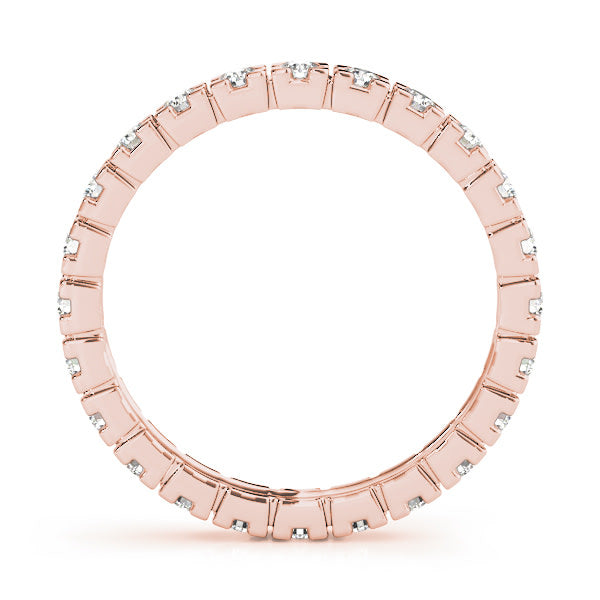 14K Rose Gold 3/8 ct tw Diamond Wedding Ring