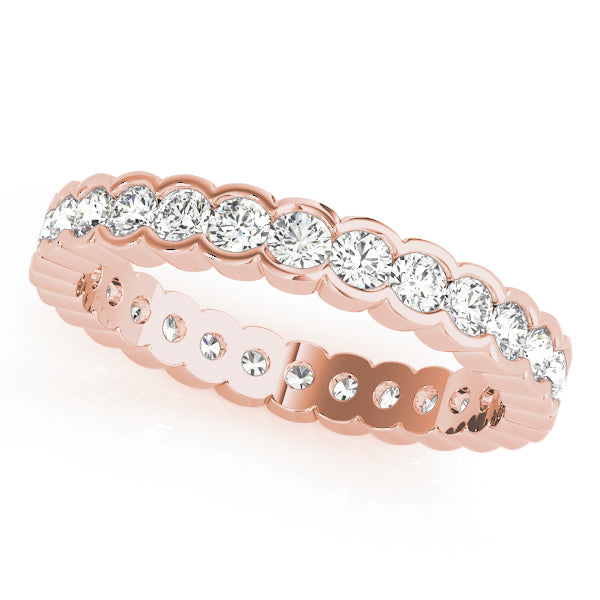 Rose Gold 7/8 ct Diamond Wedding Band