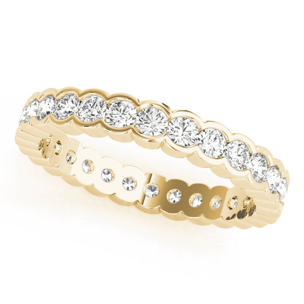 18K Yellow Gold 7/8 ct Diamond Wedding Band
