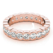 18K Rose Gold 7/8 ct tw Diamond Wedding Ring