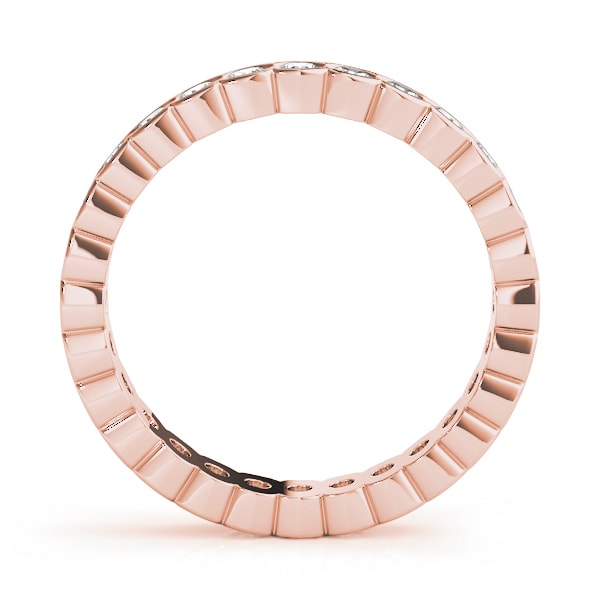 14K Rose Gold 7/8 ct tw Diamond Wedding Ring