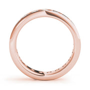 14K Rose Gold 7/8 ct tw Diamond Wedding Ring