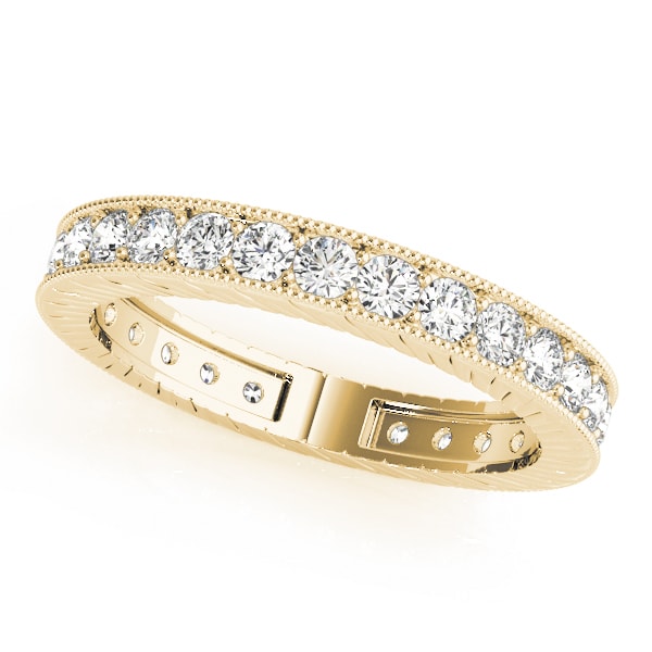 18K Yellow Gold 3/8 ct tw Diamond Wedding Ring