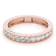 14K Rose Gold 3/8 ct tw Diamond Wedding Ring