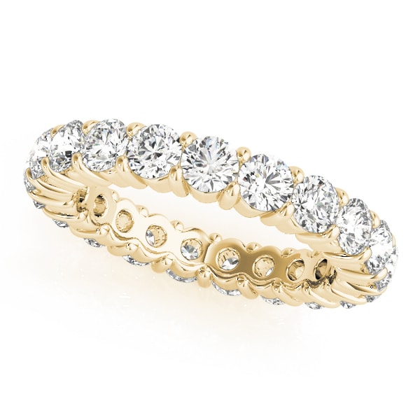 18K Yellow Gold 3 ct tw Diamond Wedding Ring