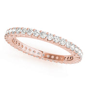 18K Rose Gold 7/8 ct Diamond Wedding Band