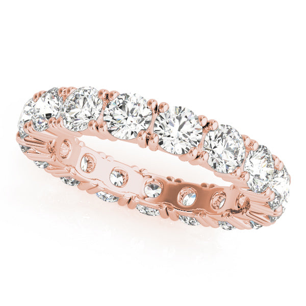 18K Rose Gold 2.38 CT Diamond Wedding Band