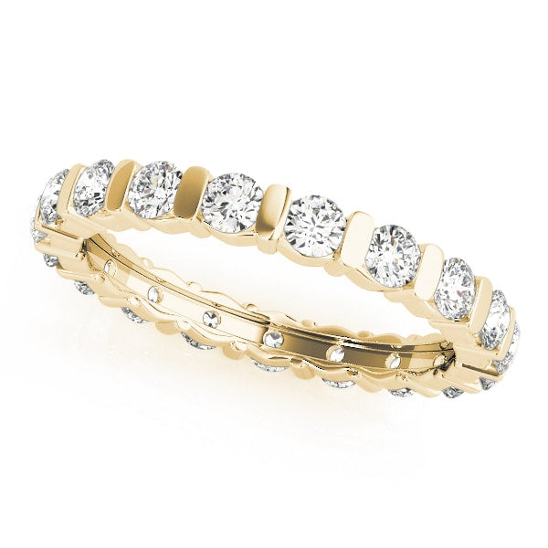 18K Yellow Gold 1 1/8 ct tw Diamond Wedding Ring