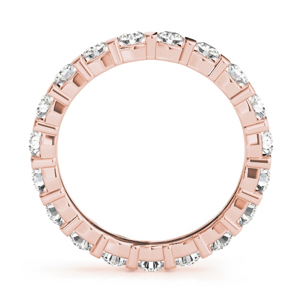 18K Rose Gold 1 1/8 ct tw Diamond Wedding Ring
