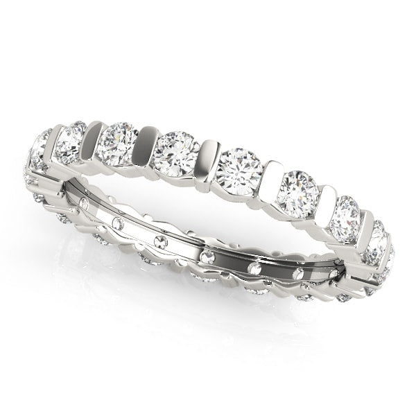 14K White Gold 1 1/8 ct tw Diamond Wedding Ring