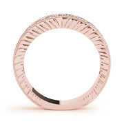 14K Rose Gold 7/8 ct tw Diamond Wedding Ring